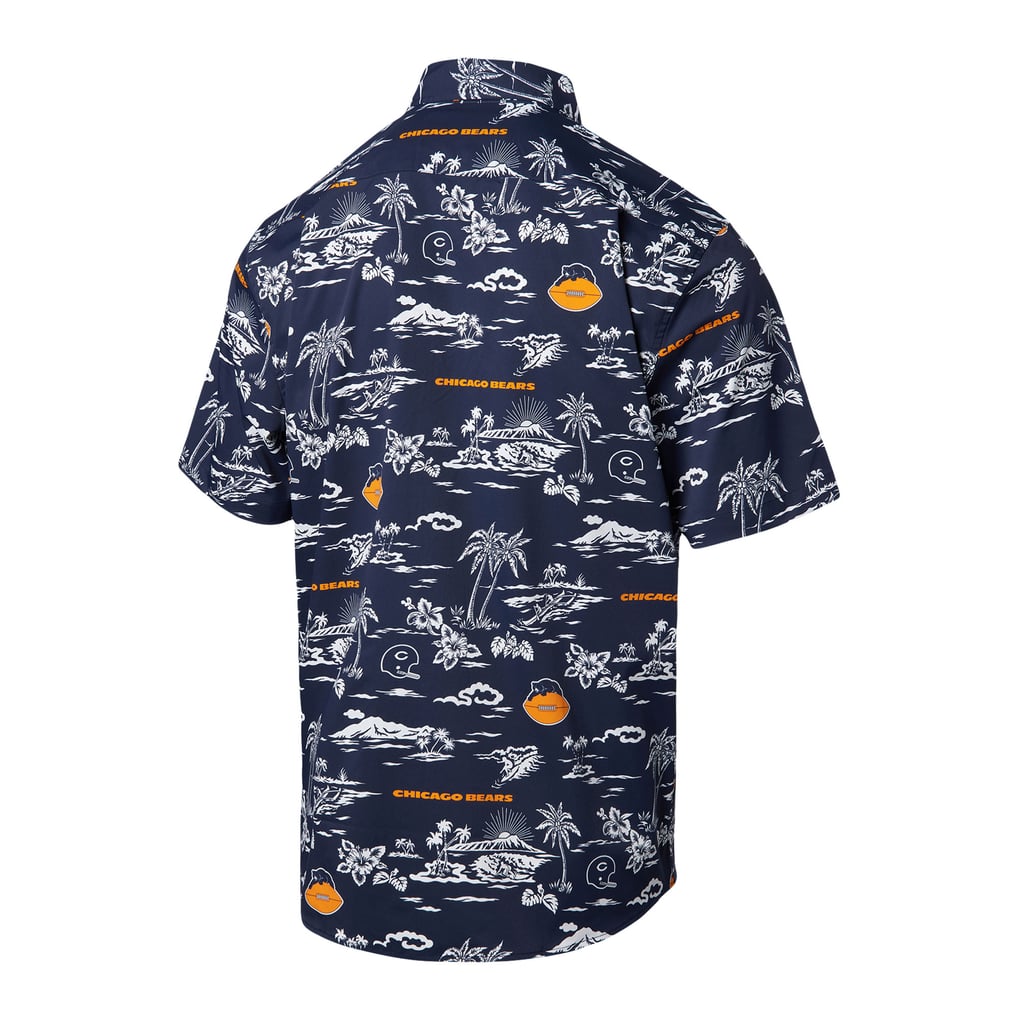 Chicago Bears Reyn Spooner Throwback Kekai Print Button-Up Shirt - Navy